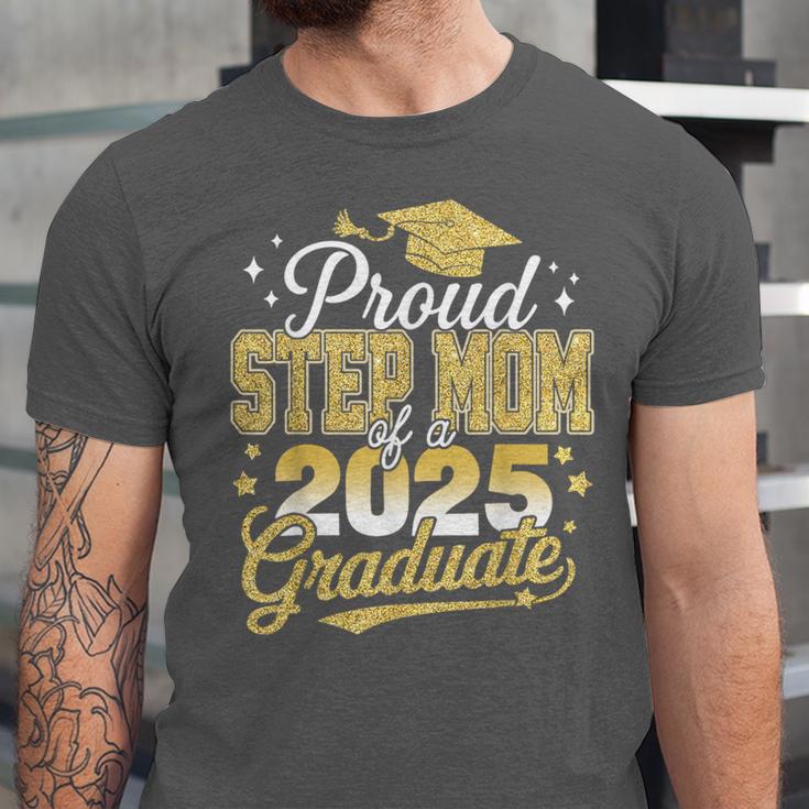 Proud Step Mom Of A Class Of 2025 Graduate Senior Graduation Unisex Jersey T-Shirt