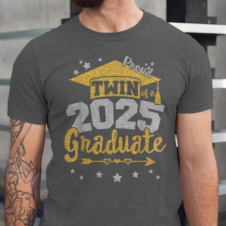 Proud Twin Of a 2025 Graduate Team 25 Senior Graduation Unisex Jersey T-Shirt