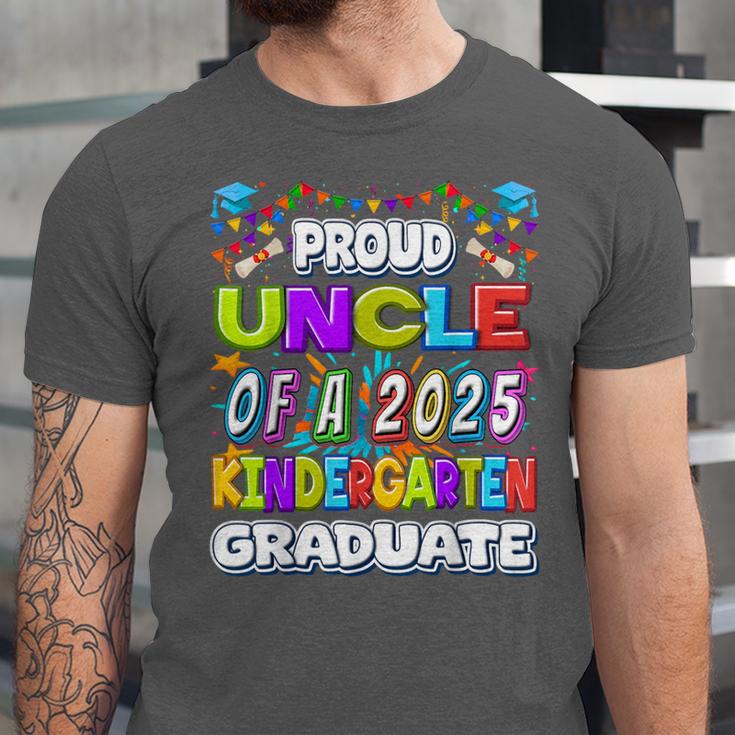 Proud UNCLE Of a 2025 Kindergarten Graduate Graduation Unisex Jersey T-Shirt