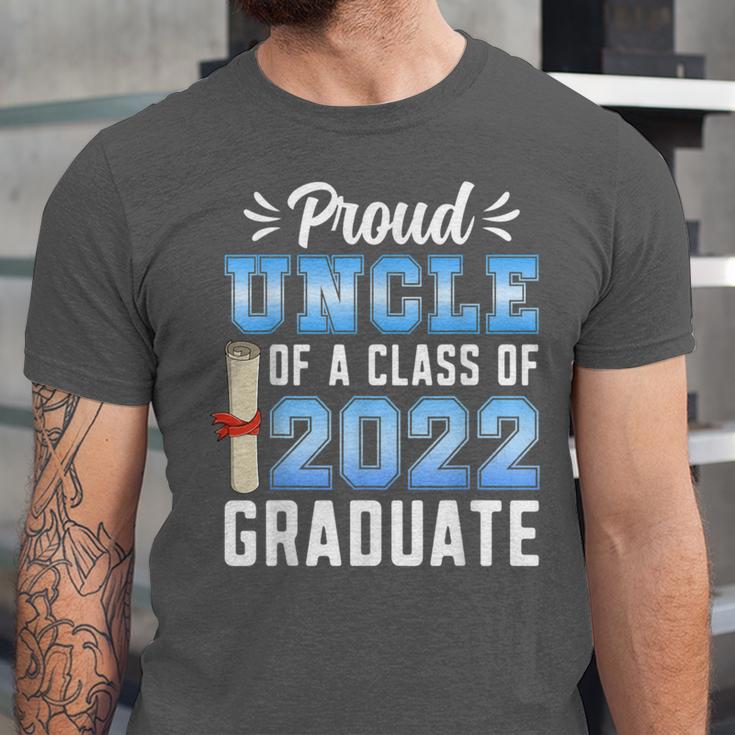 Proud Uncle Of A Class Of 2022 Graduate 22 Senior Graduation Unisex Jersey T-Shirt