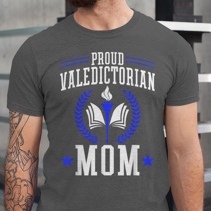 Proud Valedictorian Mom Graduation Grad Mom Class Of 2025 Unisex Jersey T-Shirt