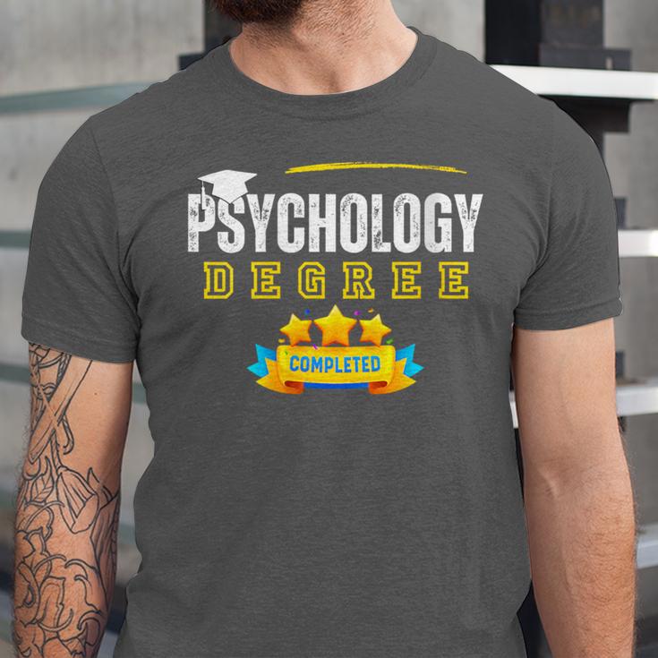 Psychology Degree Graduation Senior Celebration Grad Party Unisex Jersey T-Shirt