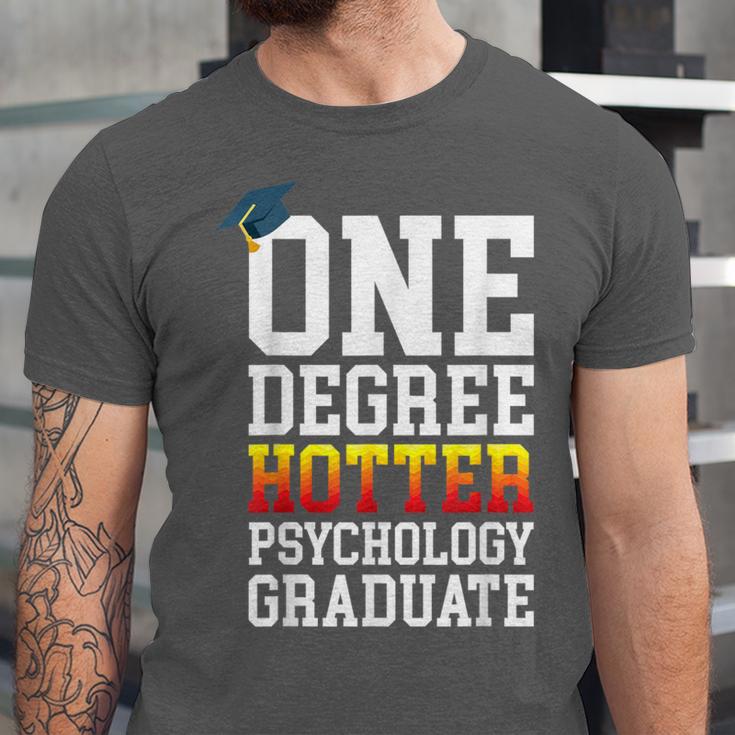 Psychology Graduation Shirt Hotter By One Degree University Unisex Jersey T-Shirt