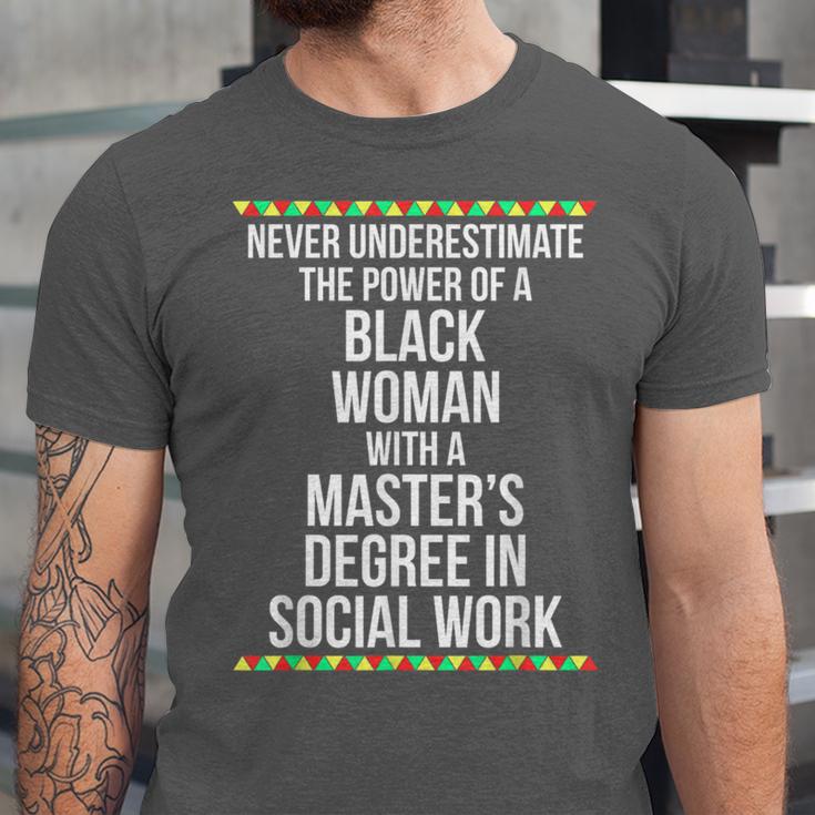 Queen MSW Social Work Masters Graduation Unisex Jersey T-Shirt