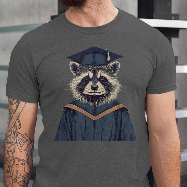 Raccoon Graduation Unisex Jersey T-Shirt