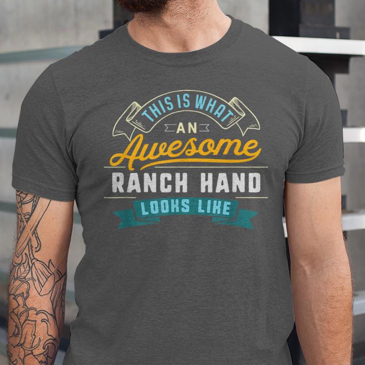 Ranch Hand Shirt Awesome Job Occupation Graduation Unisex Jersey T-Shirt