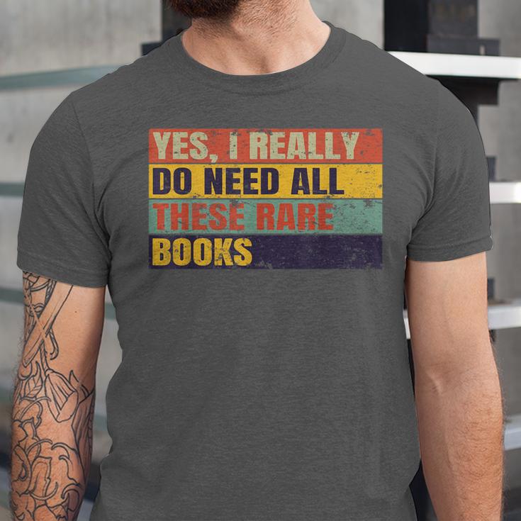 Rare Book Collector Antiquarian Antique Books Collecting Unisex Jersey T-Shirt