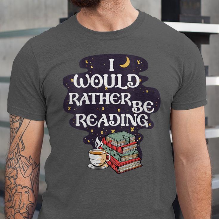 I Would Rather Be Reading Bookworm Book Lover Librarian Kids Unisex Jersey T-Shirt I Would Rather Be Reading Bookworm Book Lover Librarian Kids Unisex Jersey T-Shirt