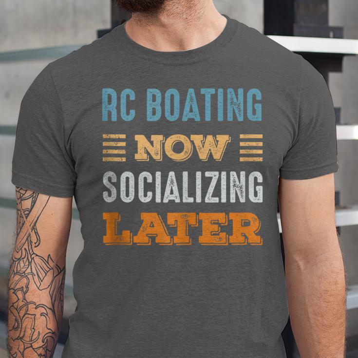 RC Boating Now Minimal Socializing Introvert Vintage Unisex Jersey T-Shirt RC Boating Now Minimal Socializing Introvert Vintage Unisex Jersey T-Shirt