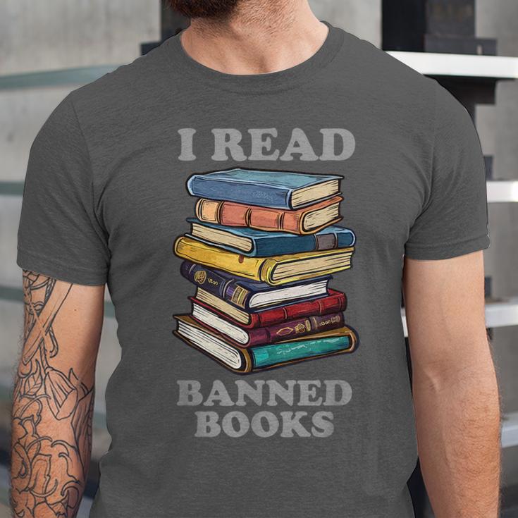 I Read Banned Books Bookworm Unisex Jersey T-Shirt