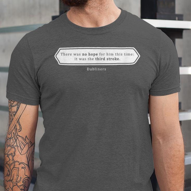 Must Read Book Quote Dubliners James Joyce Unisex Jersey T-Shirt