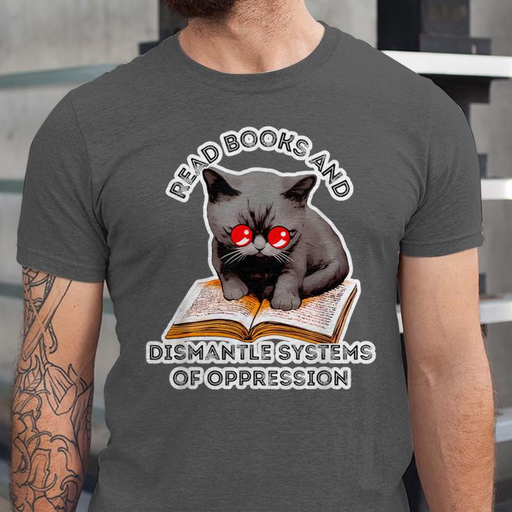 Read Books And Dismantle Systems Of Oppression Unisex Jersey T-Shirt