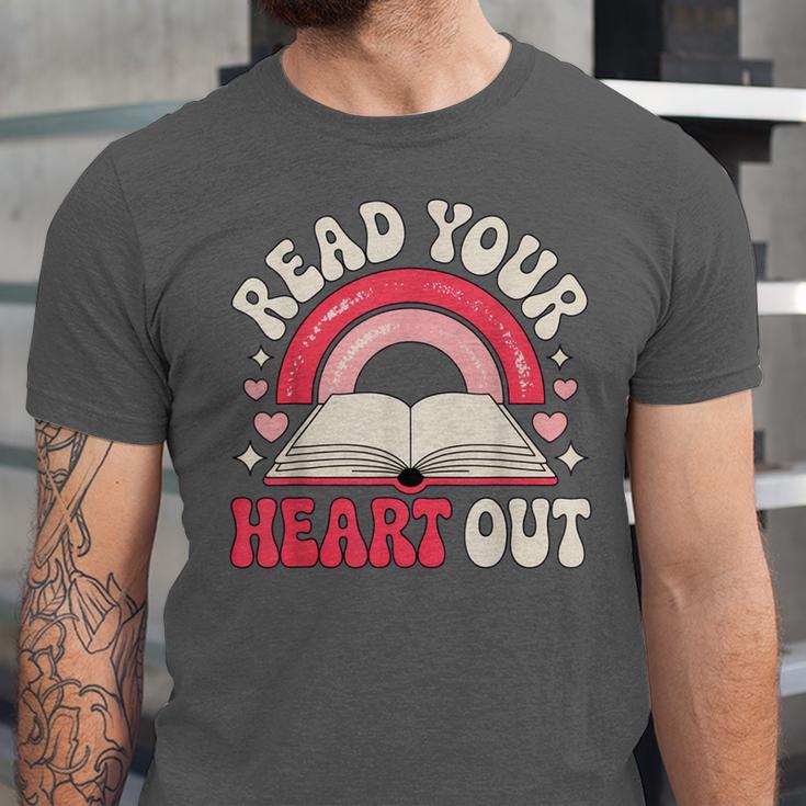 Read Your Heart Out Book Lover Fun Reading Time Unisex Jersey T-Shirt Read Your Heart Out Book Lover Fun Reading Time Unisex Jersey T-Shirt