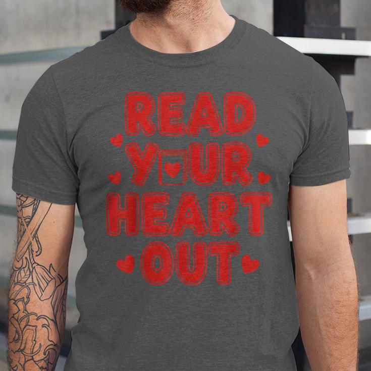 Read Your Heart Out Book Lover Reading Teachers Kids Unisex Jersey T-Shirt Read Your Heart Out Book Lover Reading Teachers Kids Unisex Jersey T-Shirt