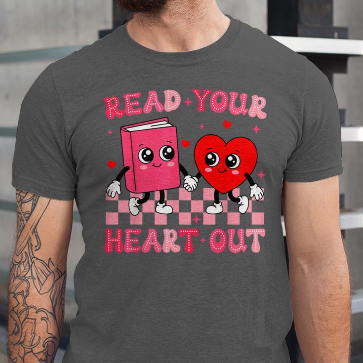 Read Your Heart Out Cute Reading Book Lover Unisex Jersey T-Shirt