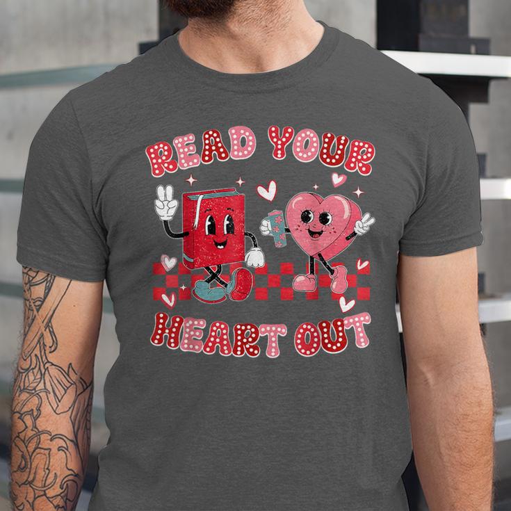 Read Your Heart Out Valentine Teacher Book Lover Unisex Jersey T-Shirt Read Your Heart Out Valentine Teacher Book Lover Unisex Jersey T-Shirt