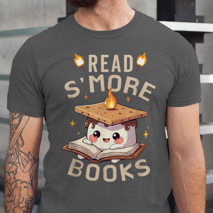 Read S'More Book Marshmallow Book Reading Lover Unisex Jersey T-Shirt Read S'More Book Marshmallow Book Reading Lover Unisex Jersey T-Shirt