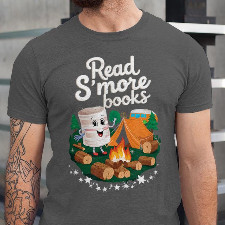 Read S'More Books Around Campfire National Book Week Unisex Jersey T-Shirt Read S'More Books Around Campfire National Book Week Unisex Jersey T-Shirt