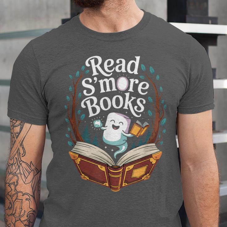Read S'More Books Camping Outdoors Travel Campfire Unisex Jersey T-Shirt Read S'More Books Camping Outdoors Travel Campfire Unisex Jersey T-Shirt