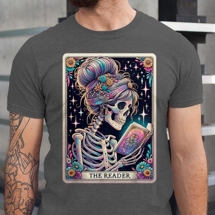 The Reader Tarot Card Women Book Lover Librarian Read Unisex Jersey T-Shirt The Reader Tarot Card Women Book Lover Librarian Read Unisex Jersey T-Shirt