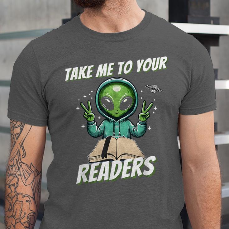 Take Me To Your Readers Across America Read More Books Unisex Jersey T-Shirt