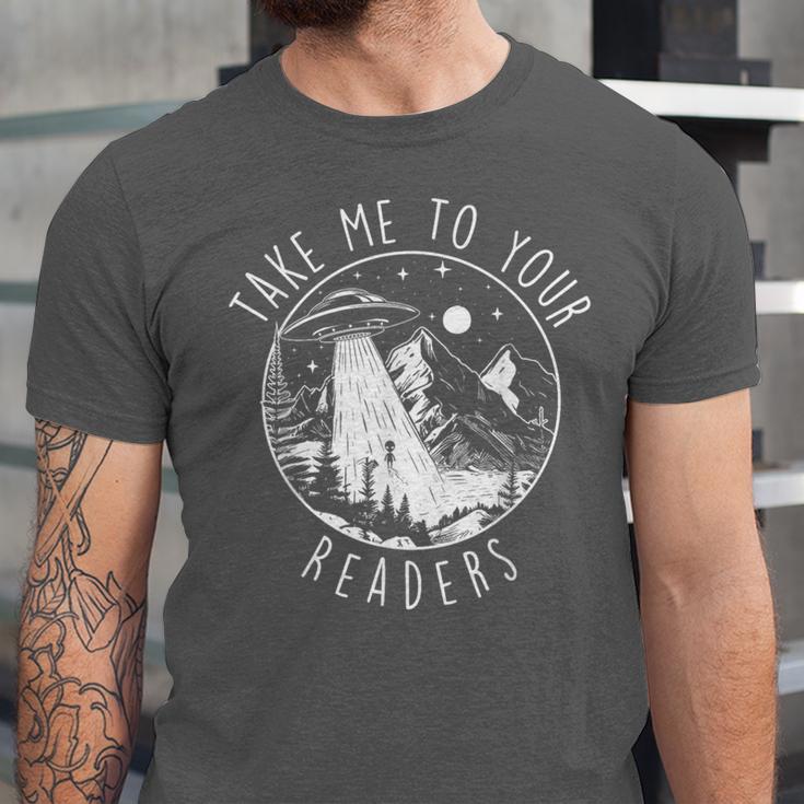 Take Me To Your Readers Book Lover Reading Bookworm Unisex Jersey T-Shirt