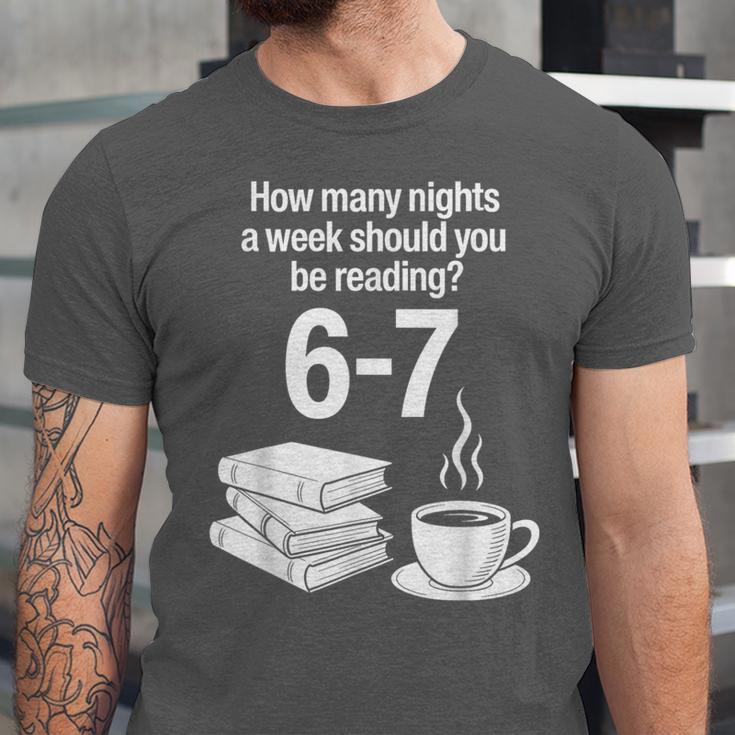 Reading 67 Meme English Teacher Book Lover Unisex Jersey T-Shirt