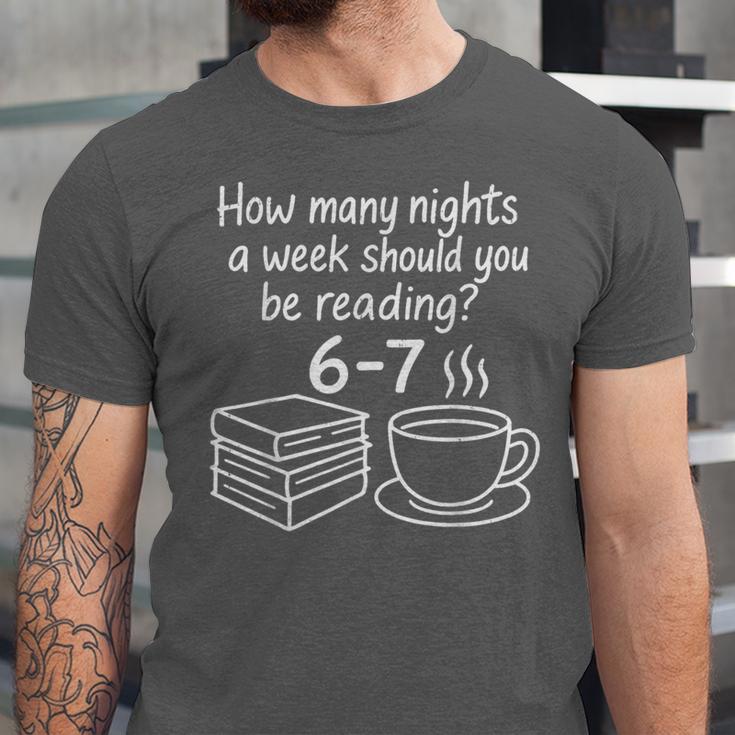 Reading 67 Six Seven English Teacher Book Lover Librarian Unisex Jersey T-Shirt