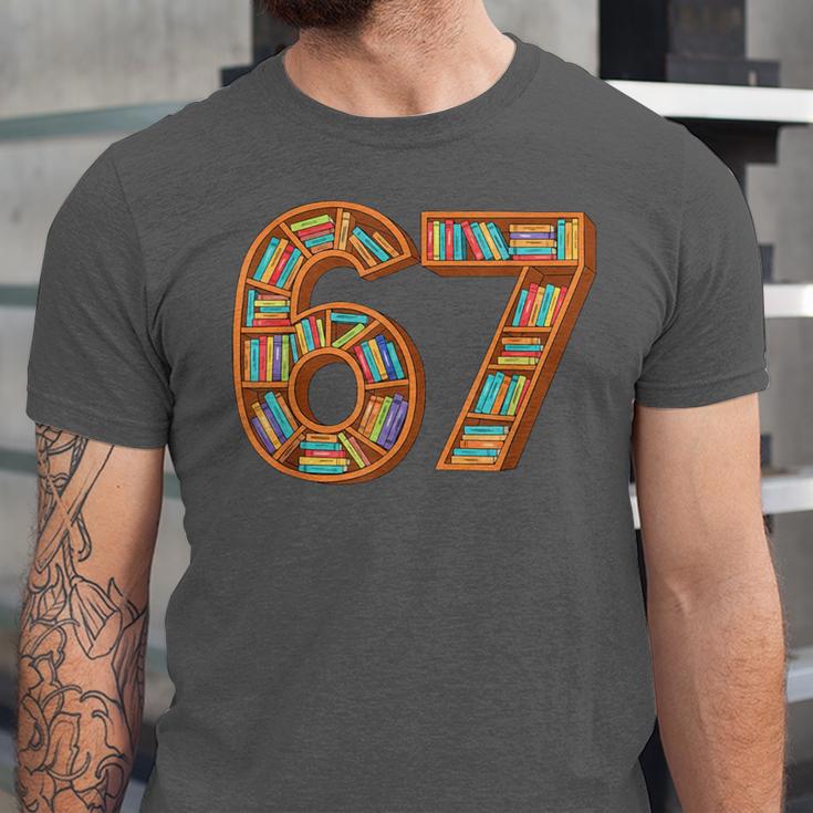 Reading 67 Six Seven Meme Teacher Book Lover Bookshelf Unisex Jersey T-Shirt Reading 67 Six Seven Meme Teacher Book Lover Bookshelf Unisex Jersey T-Shirt