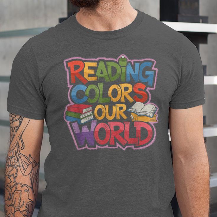Reading Colors Our World Books Lover Unisex Jersey T-Shirt