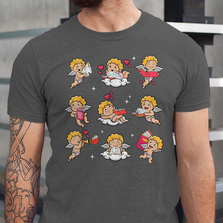 Reading Cupids Books Valentine's Day Teachers Book Lovers Unisex Jersey T-Shirt Reading Cupids Books Valentine's Day Teachers Book Lovers Unisex Jersey T-Shirt