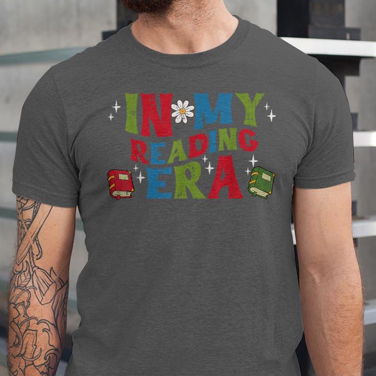 In My Reading Era Read Book Librarian Teacher Men Women Kids Unisex Jersey T-Shirt