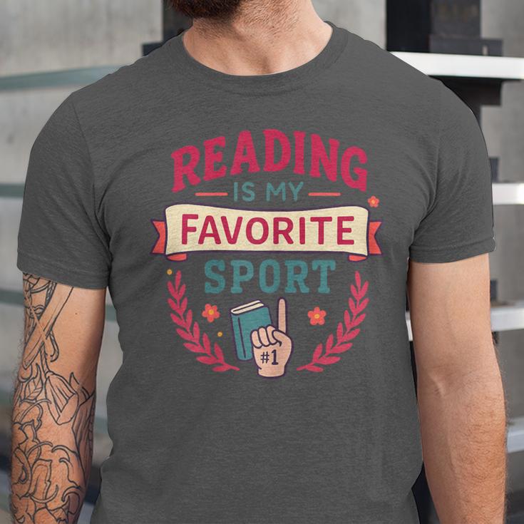 Reading Is My Favorite Sport Book Lover Keepsake For Women Unisex Jersey T-Shirt Reading Is My Favorite Sport Book Lover Keepsake For Women Unisex Jersey T-Shirt