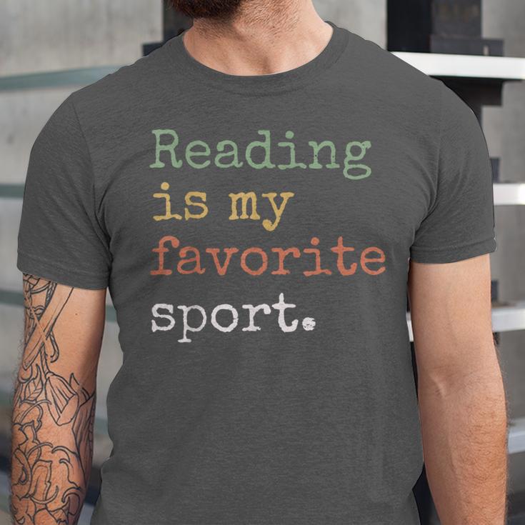 Reading Is My Favorite Sport Book Lovers Man Woman Unisex Jersey T-Shirt Reading Is My Favorite Sport Book Lovers Man Woman Unisex Jersey T-Shirt
