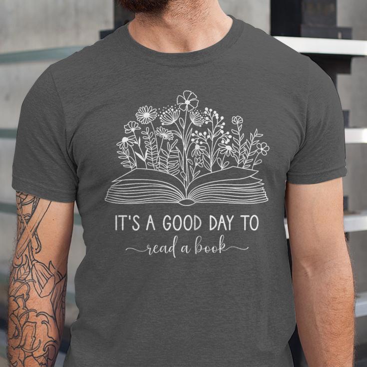 Reading Its A Good Day To Read A Book Librarian Unisex Jersey T-Shirt Reading Its A Good Day To Read A Book Librarian Unisex Jersey T-Shirt