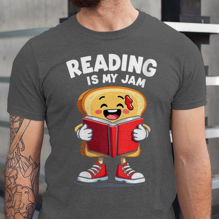 Reading Is My Jam I Love To Read Books Unisex Jersey T-Shirt
