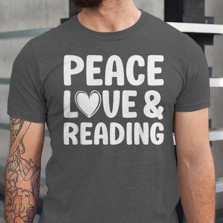 Reading I Love Books And Reading Unisex Jersey T-Shirt
