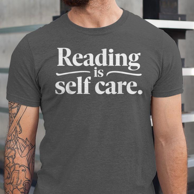 Reading Is Self Care Bookworm Reading Book Lovers Unisex Jersey T-Shirt Reading Is Self Care Bookworm Reading Book Lovers Unisex Jersey T-Shirt