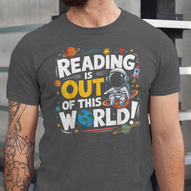 Reading Is Out Of This World Space Book Lover Kids Unisex Jersey T-Shirt Reading Is Out Of This World Space Book Lover Kids Unisex Jersey T-Shirt