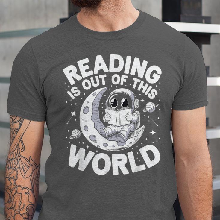 Reading Is Out Of This World Space Books Lover Unisex Jersey T-Shirt
