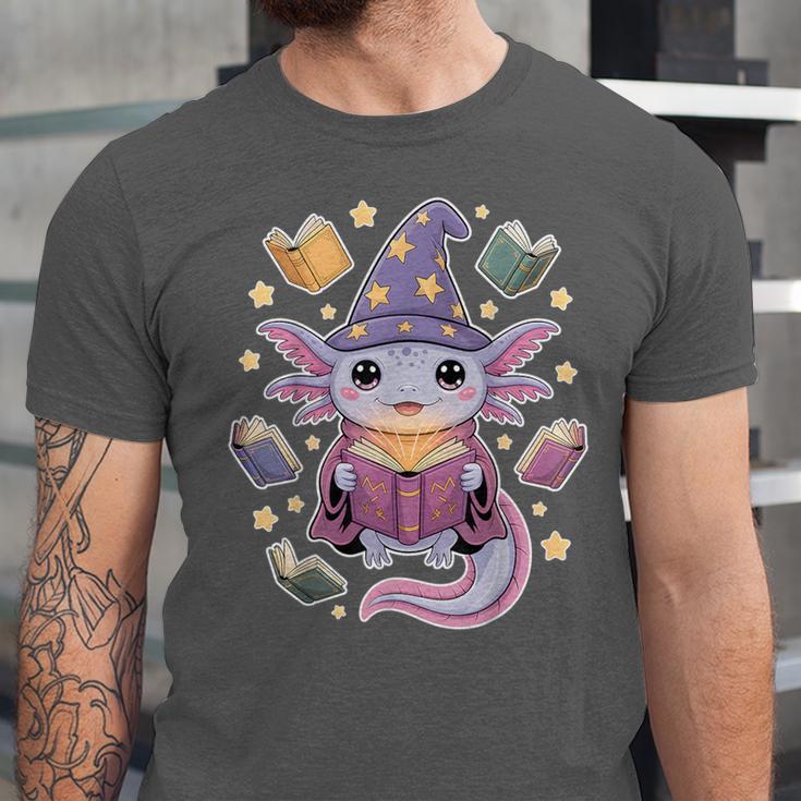 ReadsALOTL Cute Axolotl Book Lover Unisex Jersey T-Shirt