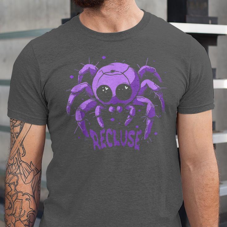 Recluse Pastel Goth Spider Shy Introvert Creepy Cute Kawaii Unisex Jersey T-Shirt