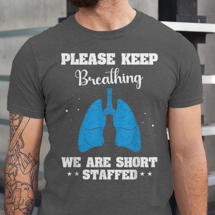 Respiratory Therapist Appreciation RT School Graduation Unisex Jersey T-Shirt