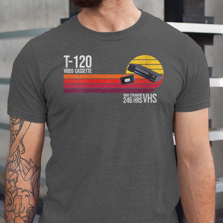 Retro 80's 90's Music Nostalgia Video Cassette Tape VHS Unisex Jersey T-Shirt Retro 80's 90's Music Nostalgia Video Cassette Tape VHS Unisex Jersey T-Shirt