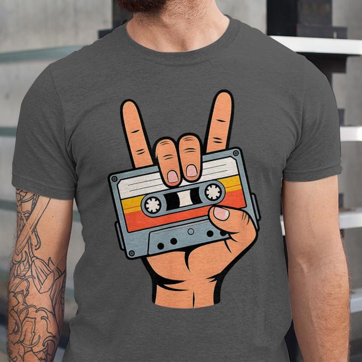 Retro Cassette Tape For 80s & 90s Nostalgia Unisex Jersey T-Shirt Retro Cassette Tape For 80s & 90s Nostalgia Unisex Jersey T-Shirt