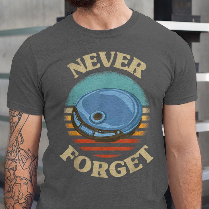 Retro CD Player Never Forget Nostalgia Vintage Unisex Jersey T-Shirt Retro CD Player Never Forget Nostalgia Vintage Unisex Jersey T-Shirt