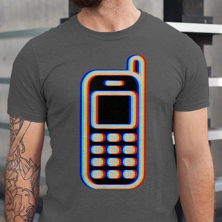 Retro Cell Vintage Mobile Phone 90s Nostalgia Vaporwave Fun Unisex Jersey T-Shirt Retro Cell Vintage Mobile Phone 90s Nostalgia Vaporwave Fun Unisex Jersey T-Shirt