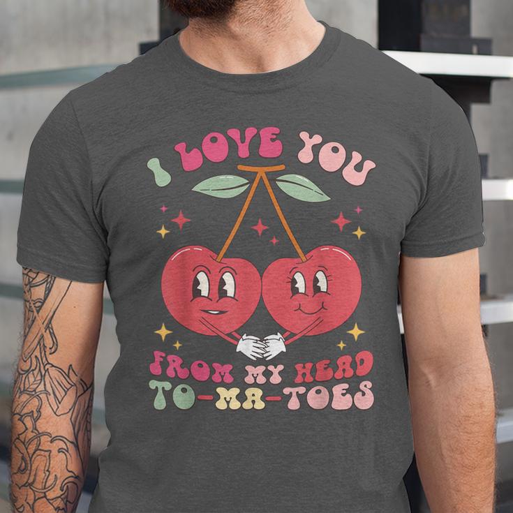 Retro Cherry Love 90s Nostalgia Unisex Jersey T-Shirt
