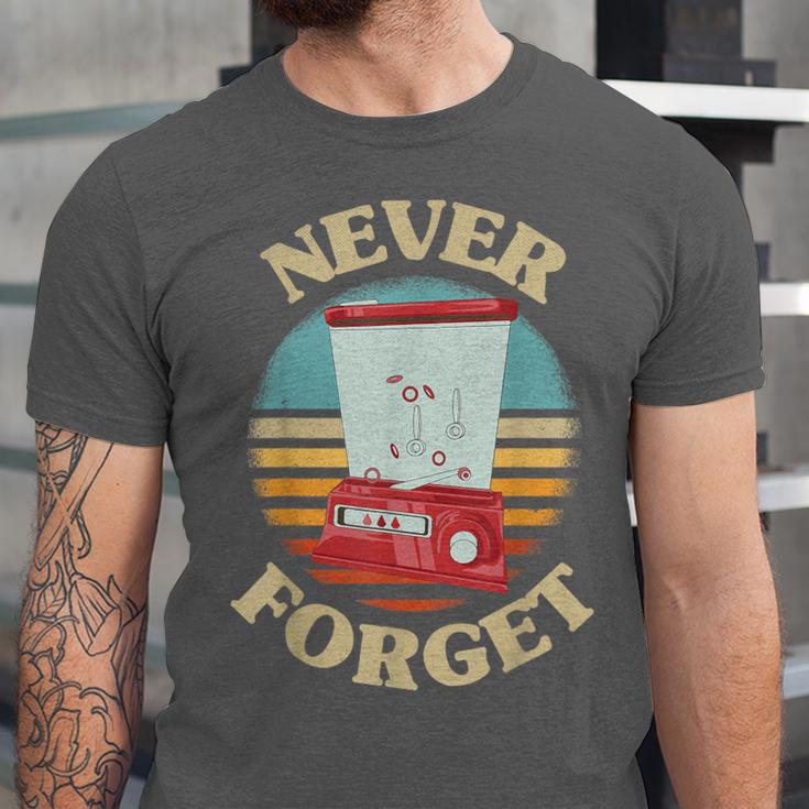Retro Gaming Never Forget Nostalgia Vintage Unisex Jersey T-Shirt