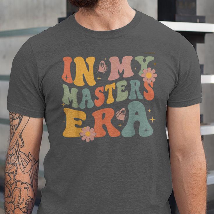 Retro Groovy In My Master's Degree Era Graduation Master Unisex Jersey T-Shirt